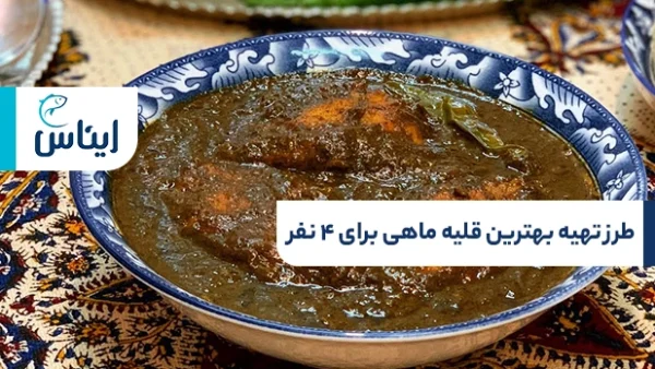 طرز تهیه قلیه ماهی برای ۴ نفر